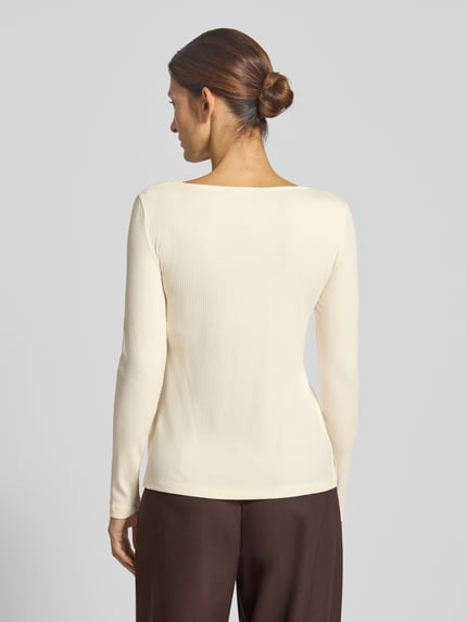 Lauren Ralph Lauren Longsleeve in Ripp-Optik Modell 'CHITRA' Ecru 5