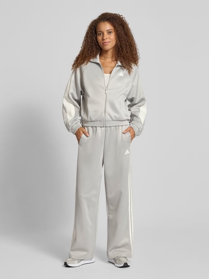 adidas Sportswear Wide fit sweatbroek met logoprint, model 'Stadium' Lichtgrijs - 1