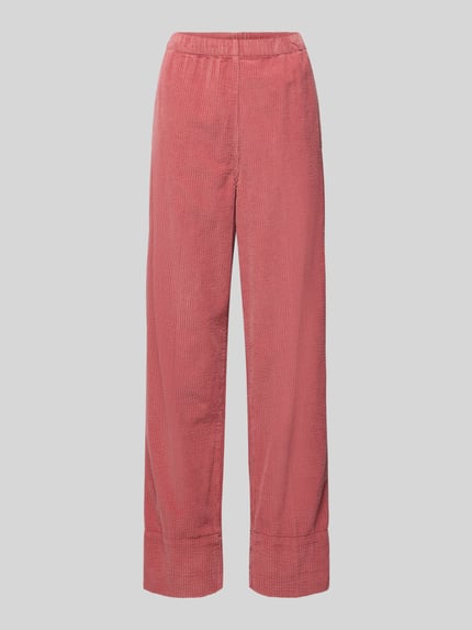 American Vintage Stoffen broek met elastische band Model 'PADOW' Oudroze gemêleerd - 2