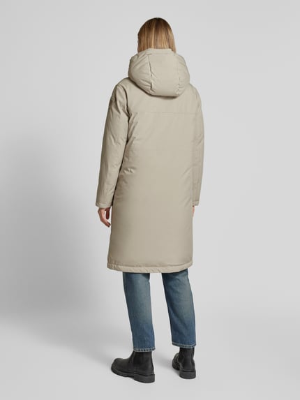 Blauer USA Daunenmantel mit Label-Patch Beige 5