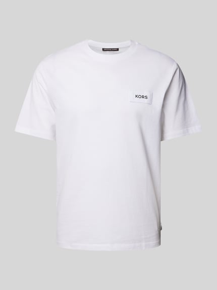 Michael Kors T-Shirt mit Label-Patch Weiss 2