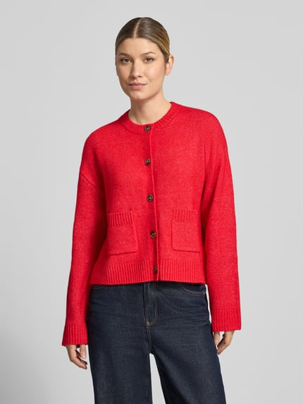 Christian Berg Woman Relaxed Fit Strickjacke mit Baumwoll-Anteil Rot 4