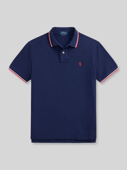 Polo Ralph Lauren Koszulka polo o kroju regular fit z czystej bawełny z paskami w kontrastowym kolorze Granatowy 2