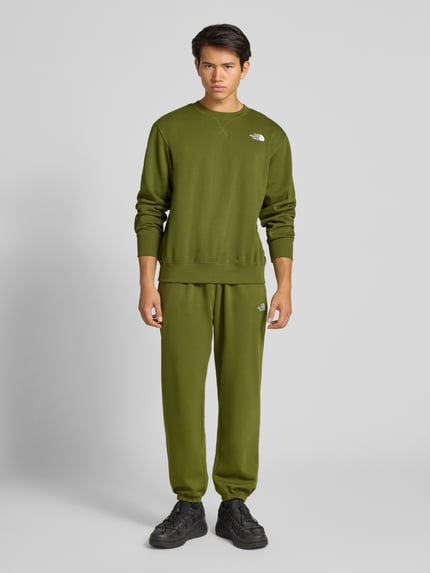 The North Face Regular Fit Sweatpants mit Label-Stitching Oliv 1