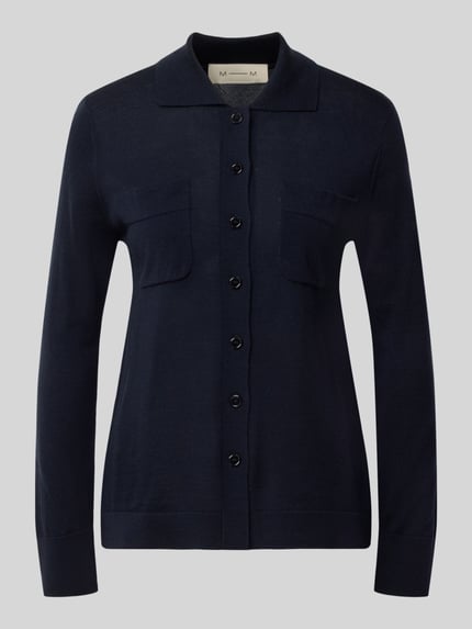 Strickjacke aus reiner Schurwolle Modell 'DETTO' Shop The Look MANNEQUINE