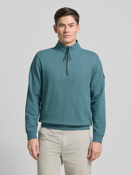 LERROS Regular fit SCHIPPERSTRUI met Opstaande kraag en Ritssluiting Turquoise - 4
