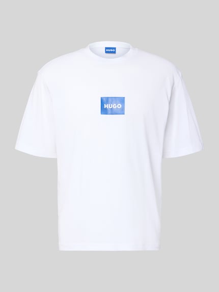 T-shirt o kroju regular fit z czystej bawełny model 'NAYONIX' Shop The Look MANNEQUINE