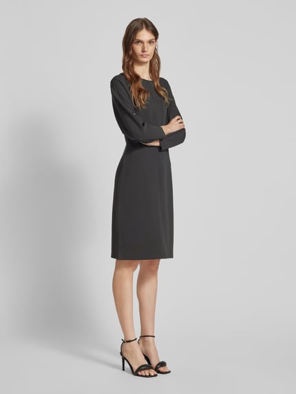 someday. Knielanges Kleid mit Rundhalsausschnitt Modell 'Quilomena' Black 1