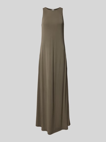 MM by Max Mara Midi-jurk met ronde hals, model 'ACCENTO' Olijfgroen - 2