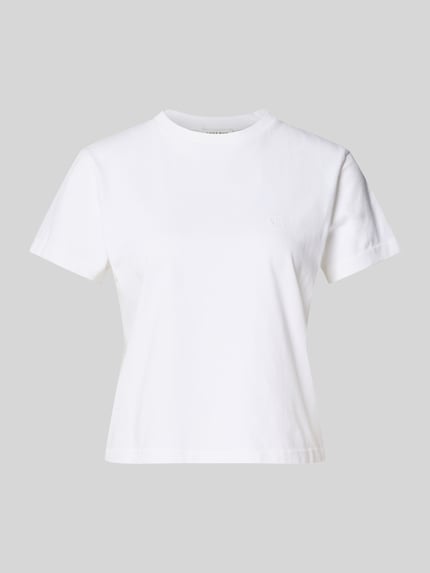 Regular fit t-shirt met gestikt logo Shop The Look MANNEQUINE