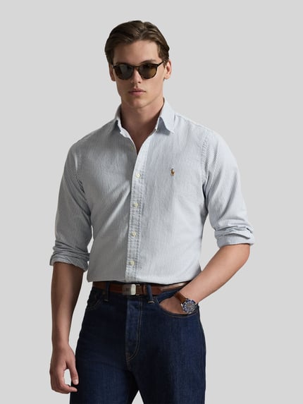 Polo Ralph Lauren Regular Fit Freizeithemd aus reiner Baumwolle Marine 4