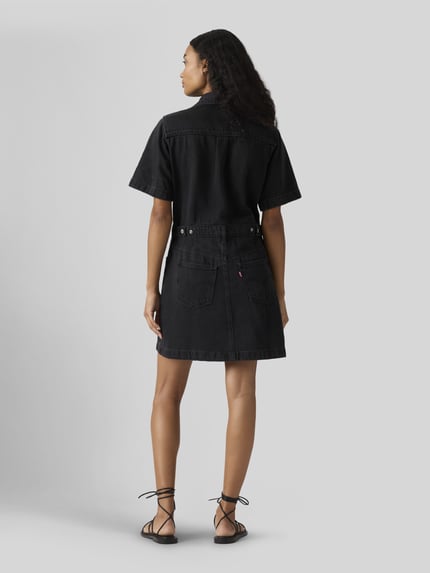 Levi's® Denimjurk met knoopsluiting van puur katoen Zwart - 5