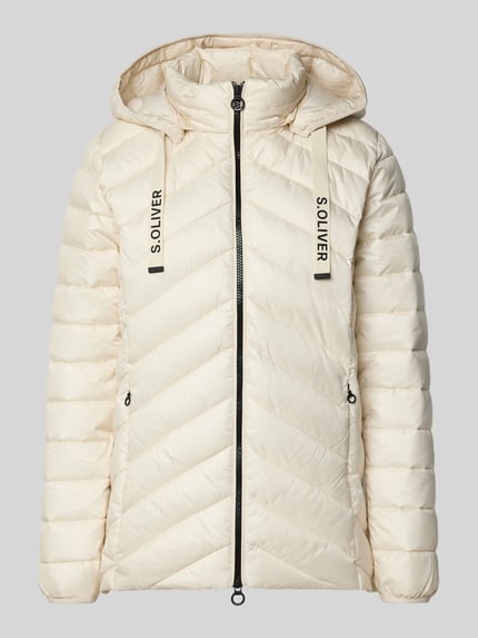 s.Oliver RED LABEL Shaped Fit Steppjacke mit Label Print Offwhite 2