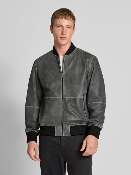 JACK & JONES Jacke in Leder-Optik Anthrazit 4
