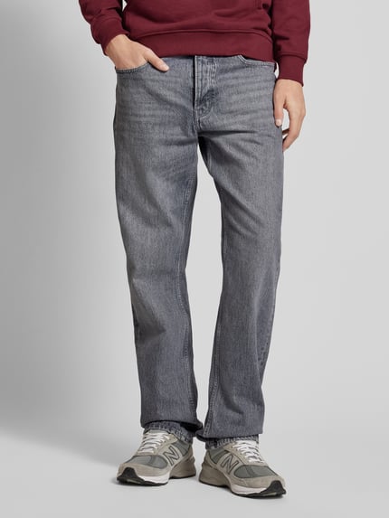 ONLY & SONS Straight Fit Jeans mit Woll-Anteil  Modell 'EDGE' Hellgrau 4