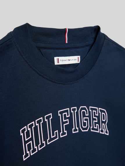 Tommy Hilfiger Teens Regular Fit T-Shirt aus reiner Baumwolle Marine 2