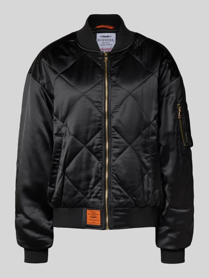 Original Bombers Kurtka bomber z naszywką z logo Czarny 2