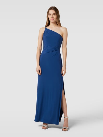 Lauren Ralph Lauren Abendkleid mit Zierbesatz Modell 'BELINA' Bleu 4