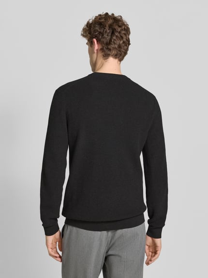 MCNEAL Gebreide pullover met ribboorden Donkergrijs gemêleerd - 5