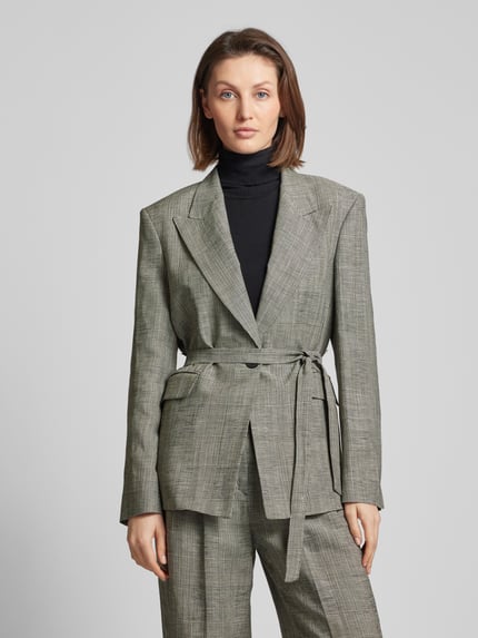 windsor. Blazer aus Viskose-Leinen-Mix Mittelgrau 4