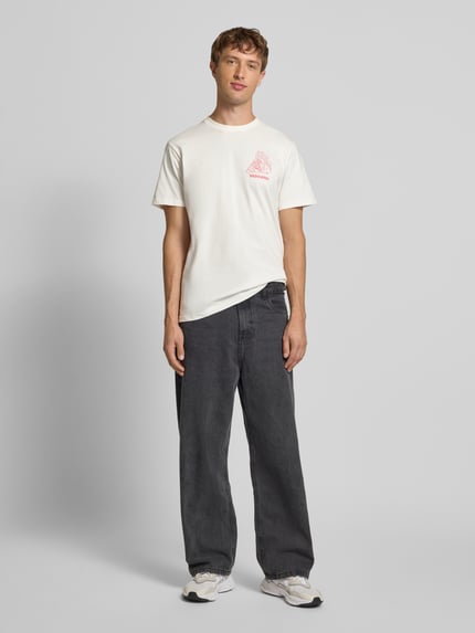 Dedicated T-Shirt mit Label-Print Offwhite 1
