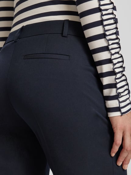Christian Berg Woman Selection Slim Fit Stoffhose mit Bügelfalten Marine 3