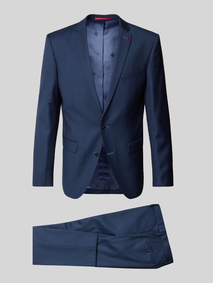 ROY ROBSON Slim Fit Anzug aus reiner Wolle Marine 2