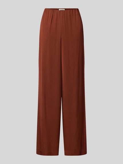 Wide fit broek met elastische band model 'Tweezer' Shop The Look MANNEQUINE