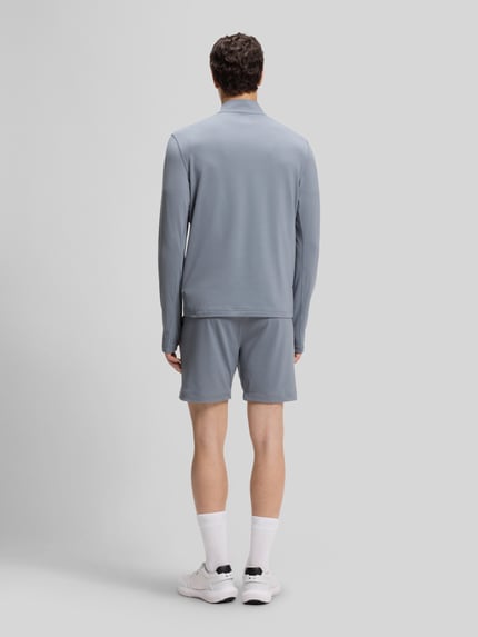 BOSS Green Regular Fit Sweatshirt mit Stehkragen Modell 'SW_Active QZ' Rauchblau 5