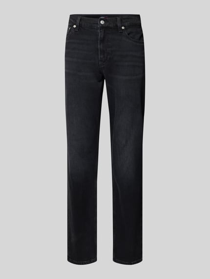 Tommy Jeans Straight fit jeans van katoenmix Zwart - 2