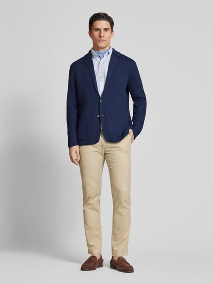 Polo Ralph Lauren Kurtka z dzianiny z kołnierzem rewersowym Granatowy 1