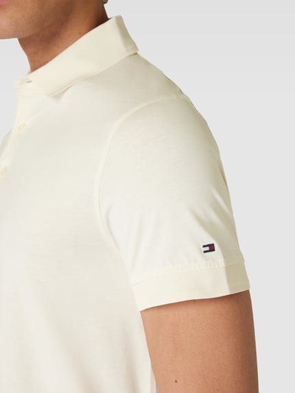 Tommy Hilfiger Regular fit poloshirt met logostitching Offwhite - 3