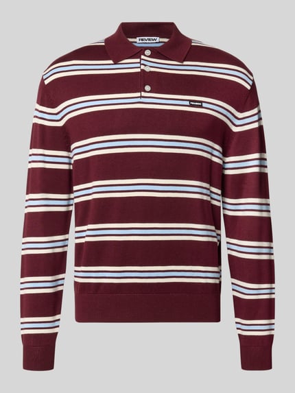Strickpullover mit Polokragen Shop The Look MANNEQUINE