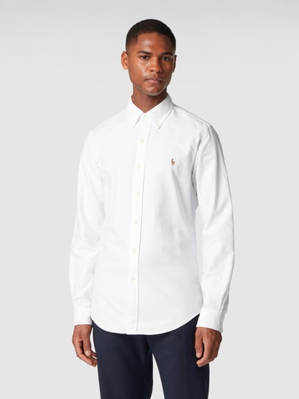 Polo Ralph Lauren Slim fit vrijetijdsoverhemd van Oxford Wit - 3