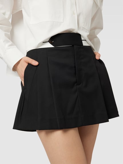 The Garment Spódnica plisowana o długości mini Czarny 3