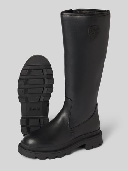 Blauer USA Stiefel mit Label-Detail Modell 'KIMMEL01' Black 4