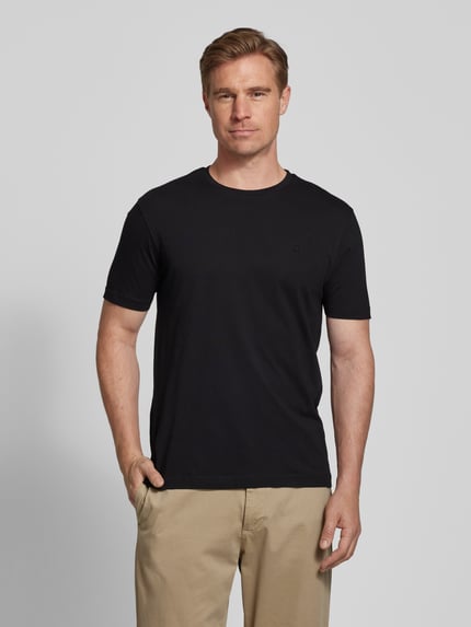 HECHTER PARIS T-Shirt-Set mit Logo-Stitching Black 4