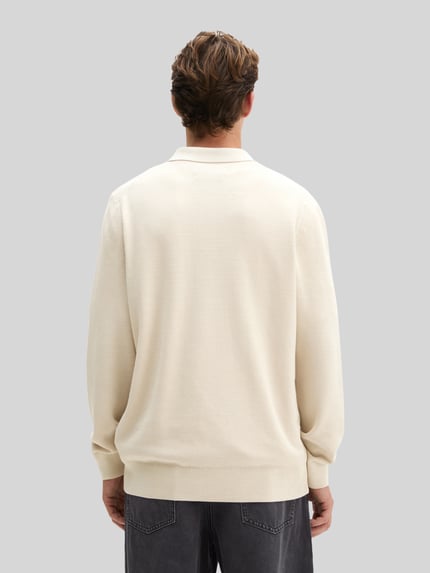 Marc O'Polo Pullover mit Polokragen Beige 5
