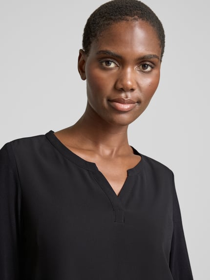 Smith and Soul Blouse met tuniekkraag Zwart - 3