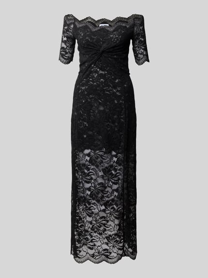 Rabanne Abendkleid mit Carmen-Ausschnitt BLACK 2