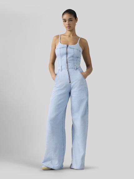 Levi's® Kombinezon bustier z szerokimi nogawkami Jeansowy niebieski 1