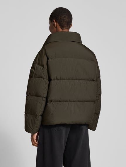 Blauer USA Wendejacke mit Steppnähten Modell 'ROSS' Dunkelbraun 5