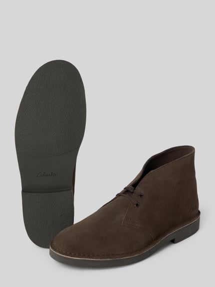 Clarks Boots aus Rindsvelours mit Kreppsohle Dunkelbraun 4