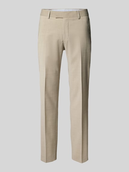 Straight fit pantalon met wol Model 'Tenuta' Shop The Look MANNEQUINE