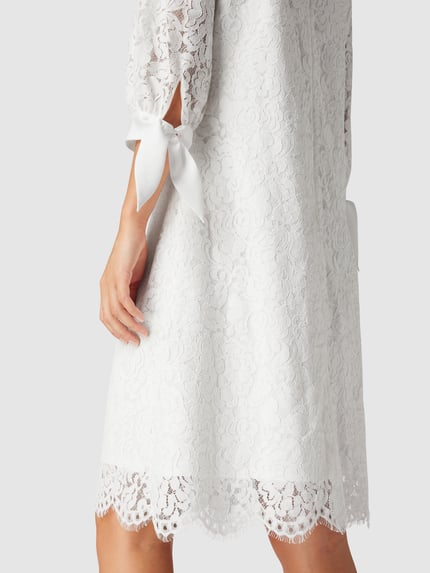 SWING Cocktailkleid mit floraler Spitze Offwhite 3