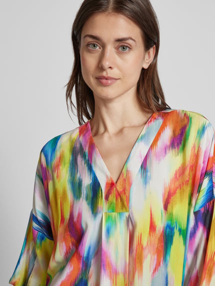 Emily Van den Bergh Midikleid im Batik-Look GELB 3