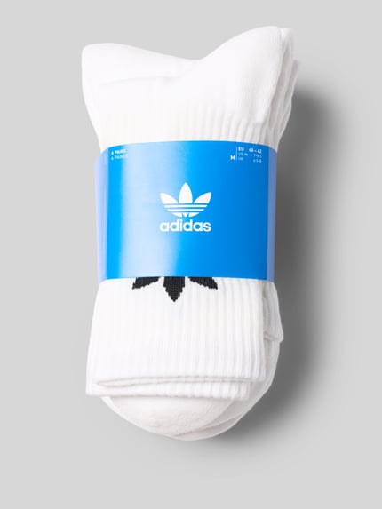 adidas Originals Socken mit Label-Print im 6er-Pack Weiss 3