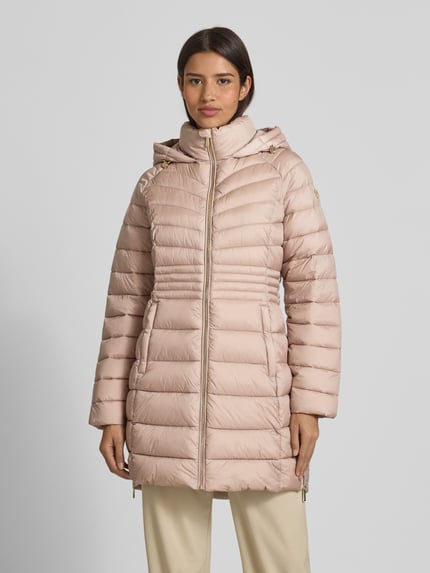 MICHAEL Michael Kors Gewatteerde lange jas met gevoerde opstaande kraag, model 'Packable' Beige - 4