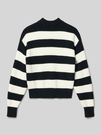 Garcia Strickpullover mit gerippten Abschlüssen Black 3
