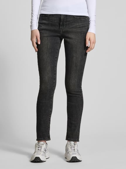Levi's® 300 Skinny fit jeans met labelpatch, model '311™ SHAPING SKINNY' Antraciet - 4
